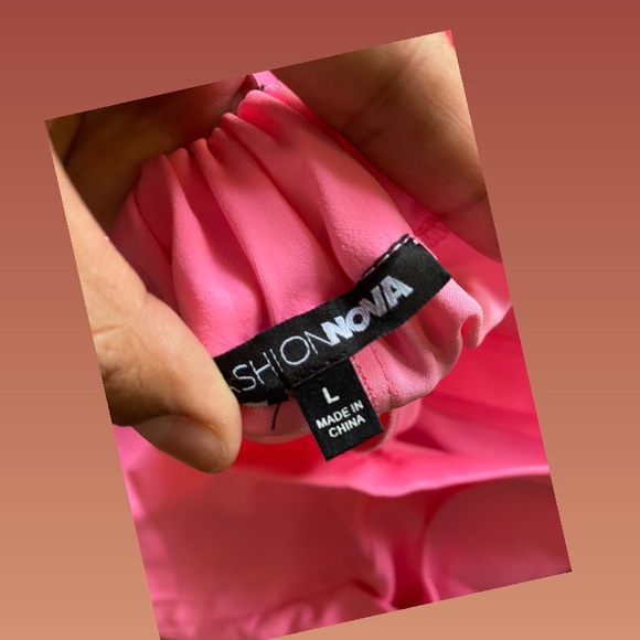 Pink scalloped Bermuda shorts - Picture 4 of 4